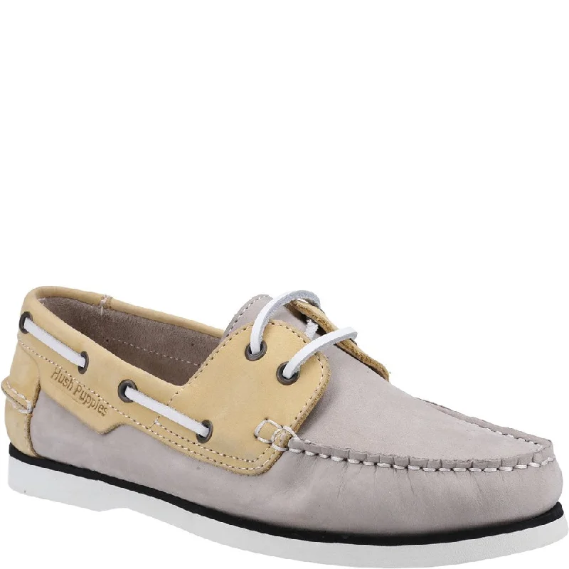 Grey/Yellow Hattie Boat Shoes