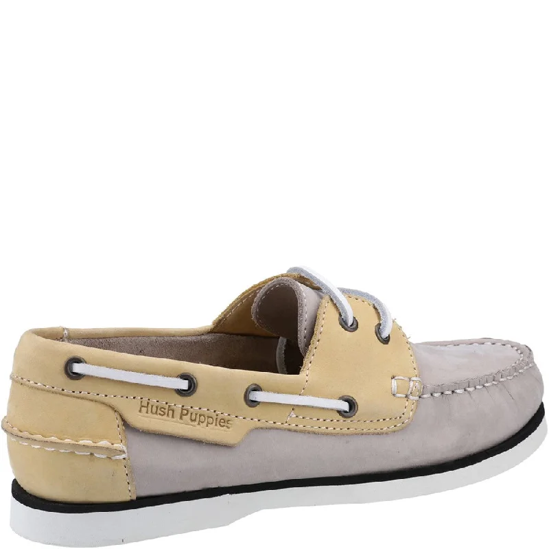 Grey/Yellow Hattie Boat Shoes