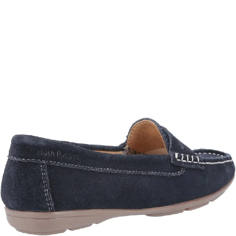 Navy Margot Slip-On Loafers