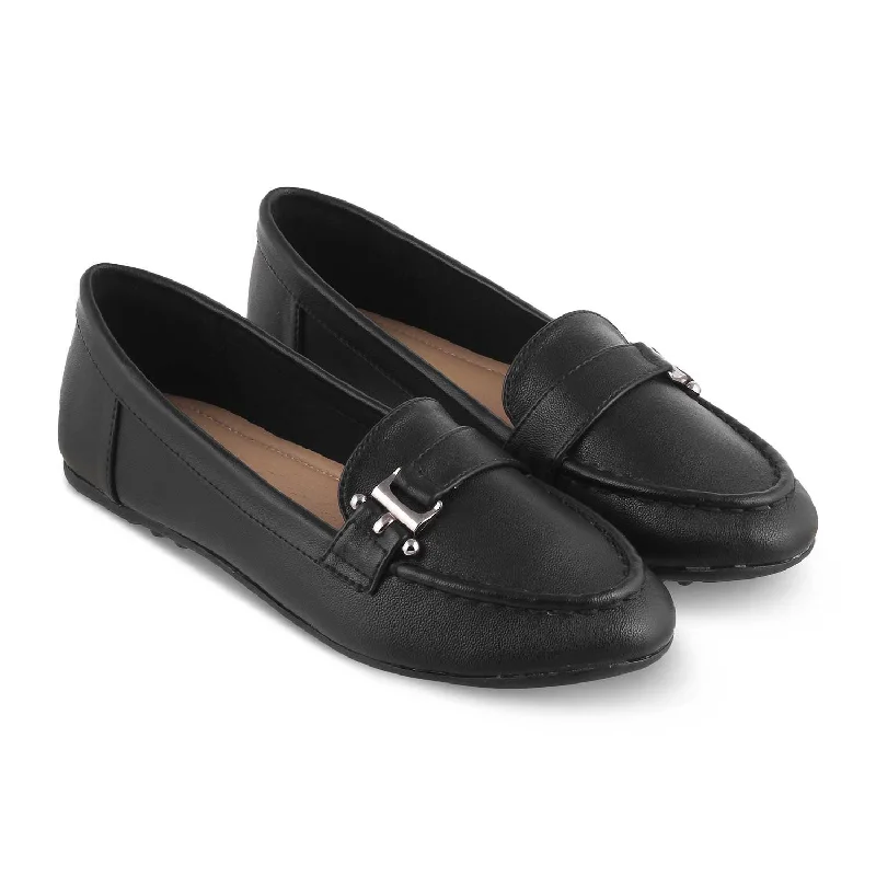 The Lativa Black Women's Dress Loafers Tresmode