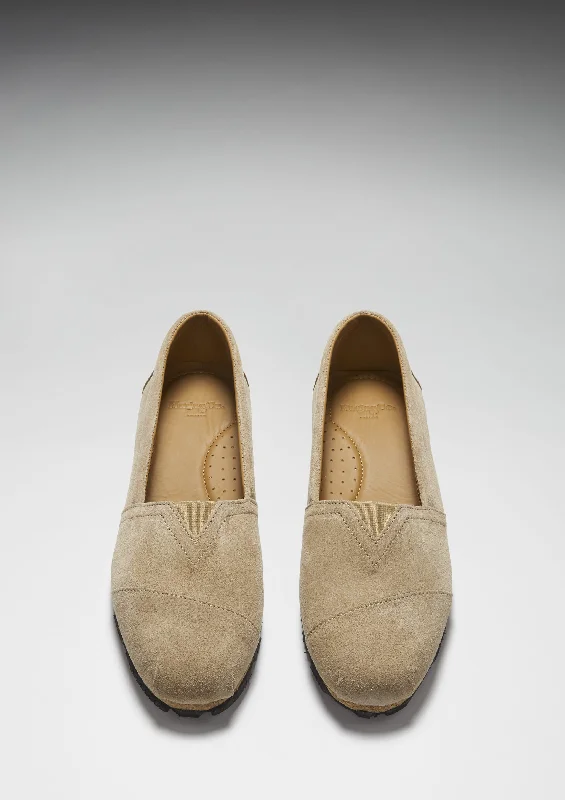 Women's Chukka Espadrilles, taupe suede