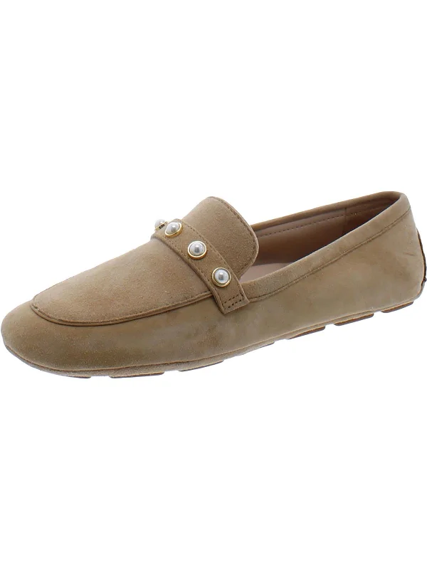 Womens Leather Slip On Moccasins