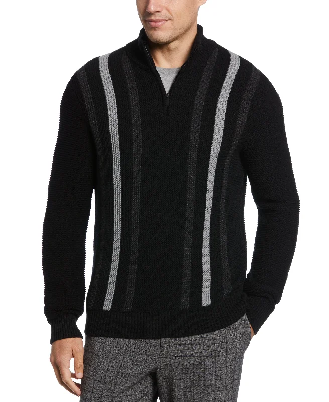 Shop the essentials – men’s wardrobe must-haves on sale.  Jacquard Stripe Quarter Zip Sweater