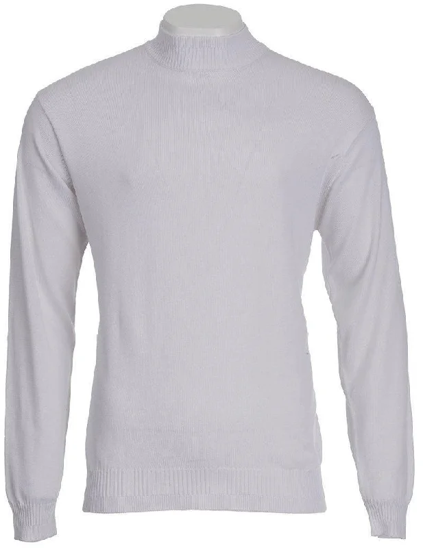 Shop stylish  fashion – Get huge savings on men’s clothing.  Mock Neck Sweater Color White
