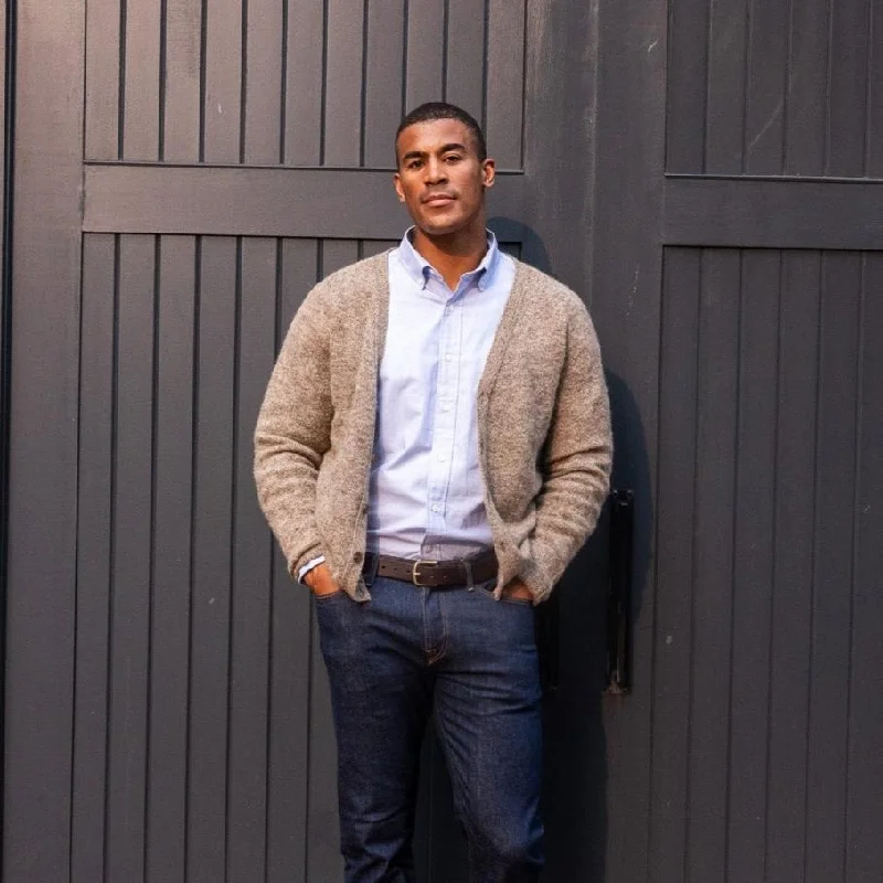 Shop the best fashion at unbeatable prices – Limited time only.  Brushed Wool Cardigan, Mushroom