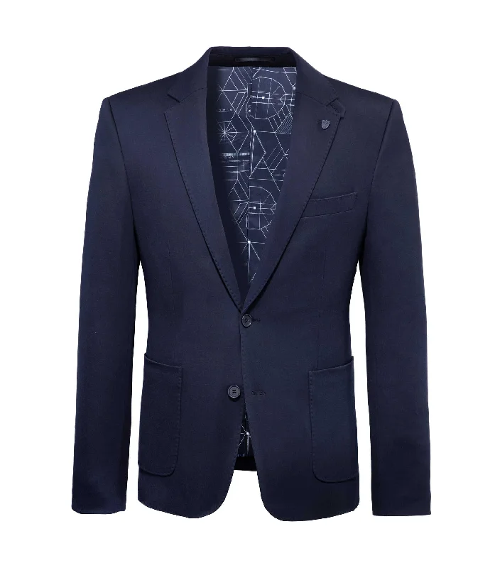 Shop now for the latest fashion trends and enjoy special promotions!  Veste à revers crantés marine "Innovant"