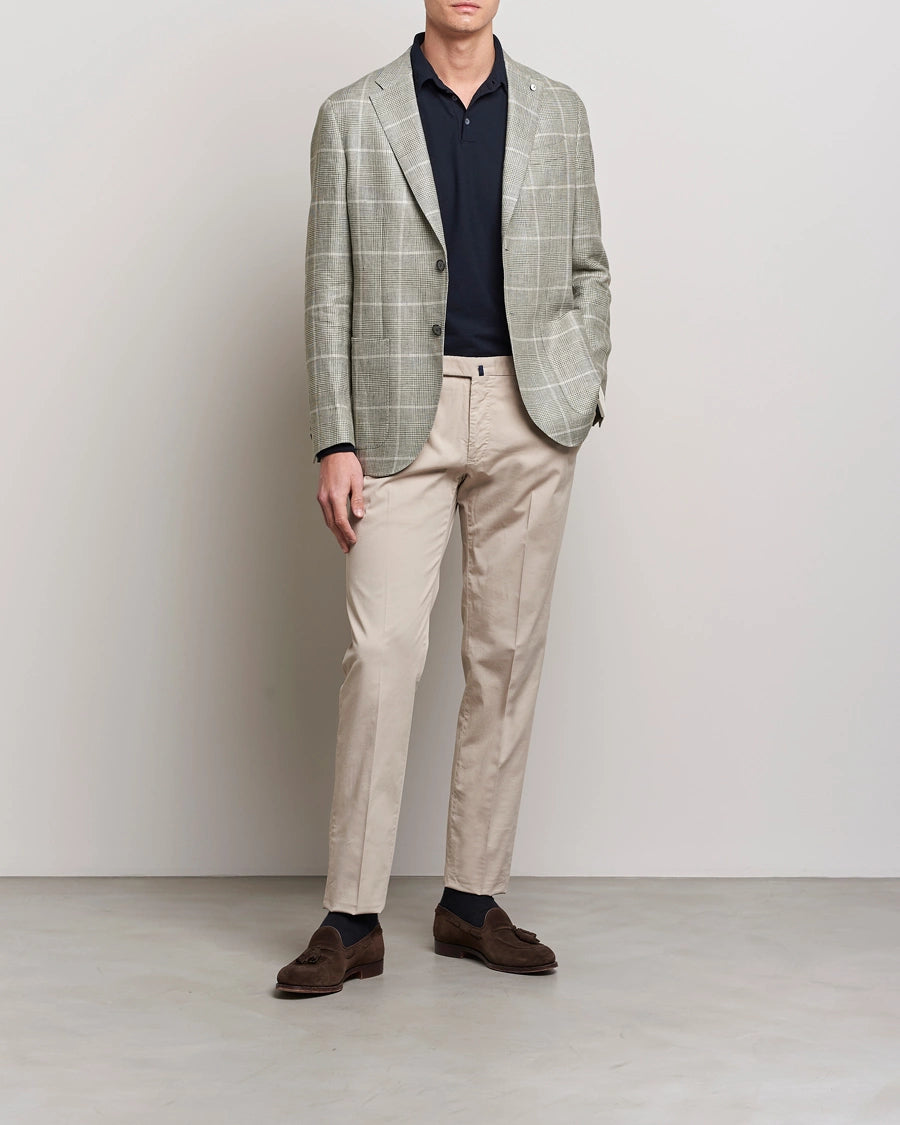 Don’t wait – shop the biggest sale of the season on men’s clothing!  Green Linen Unconstructed Jacket - LBM 1911