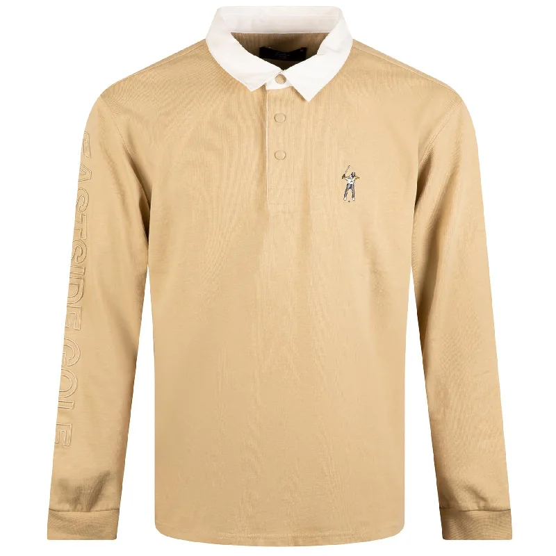 Save up to 60% on new arrivals in clothing – Shop now!  LS Rugby Polo Khaki - W23