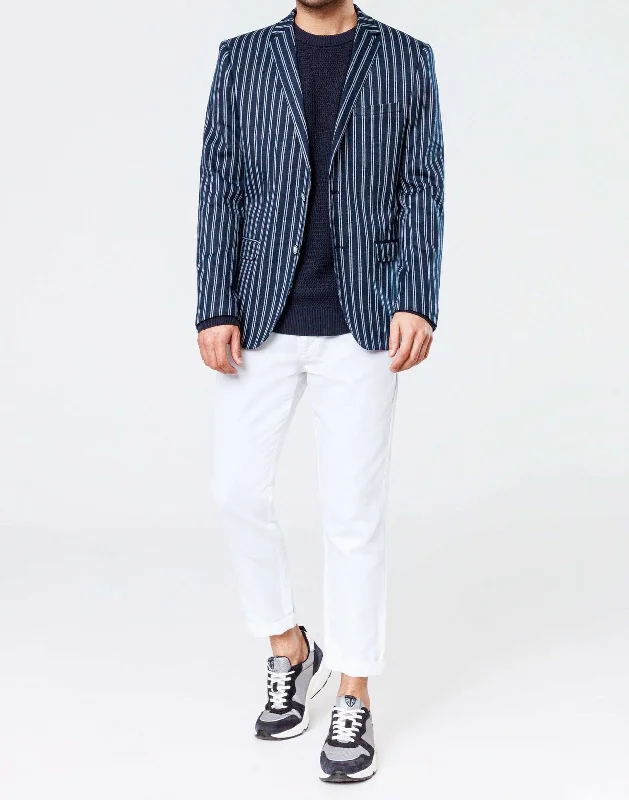 Flash deals on men’s  clothing – Grab yours today!  Veste casual rayure marine