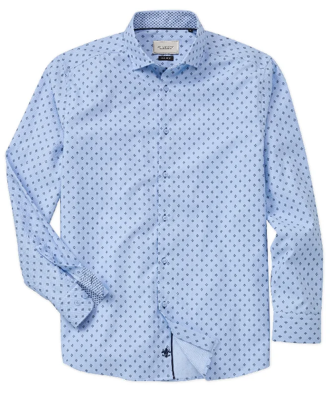 Time to shop! Men’s clothing deals you can’t resist.  Diamond Foulard Print Long-Sleeve Sport Shirt