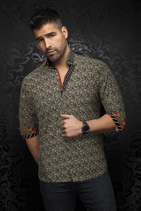 Save more with bundle deals on men’s fashion items.  Au Noir Stretch Shirt | Maddox Dark Grey