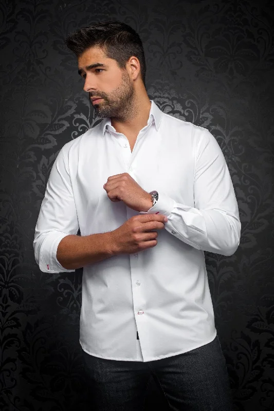 Men’s fashion sale – new deals added every day!  AU NOIR | Long Sleeve Shirt | Alexander SLD White