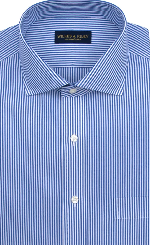 Shop affordable and stylish clothing – Limited-time discounts. Classic Fit Blue Bengal Stripe English Spread Collar Supima® Cotton Non-Iron broadcloth Dress Shirt Shop affordable and stylish clothing – Limited-time discounts. Classic Fit Blue Bengal Stripe English Spread Collar Supima® Cotton Non-Iron broadcloth Dress Shirt