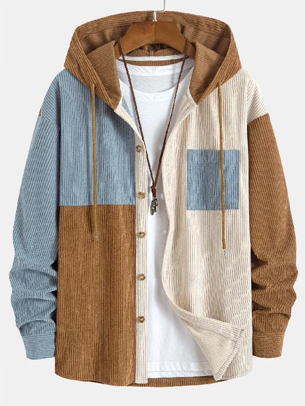 Shop seasonal clothing deals – Big savings on fashion essentials. Relax Fit Colorblock Corduroy Hooded Shirt Shop seasonal clothing deals – Big savings on fashion essentials. Relax Fit Colorblock Corduroy Hooded Shirt