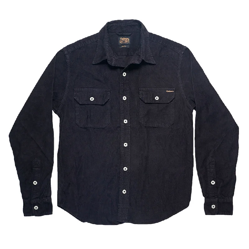 Upgrade your look with stylish, affordable men’s clothing. Long Sleeve E- Notch Flap Shirt Light Weight Corduroy - Deep Charcoal Upgrade your look with stylish, affordable men’s clothing. Long Sleeve E- Notch Flap Shirt Light Weight Corduroy - Deep Charcoal