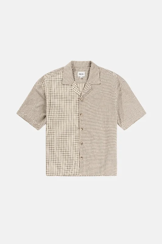 Huge deals on men’s clothing – Limited-time only!  Cross Check Relaxed Ss Shirt Natural Mixed Check