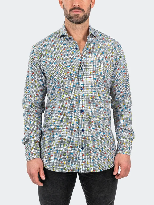 Best clothing deals . – Save up to 70% on trendy styles.  Maceoo Stretch Shirt | Einstein StretchTetris White