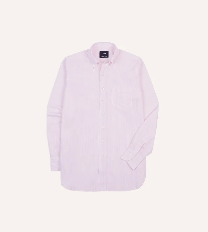 Bundle and save: Shop men’s fashion and enjoy exclusive discounts. Pink Narrow Stripe Cotton Poplin Button-Down Shirt Bundle and save: Shop men’s fashion and enjoy exclusive discounts. Pink Narrow Stripe Cotton Poplin Button-Down Shirt