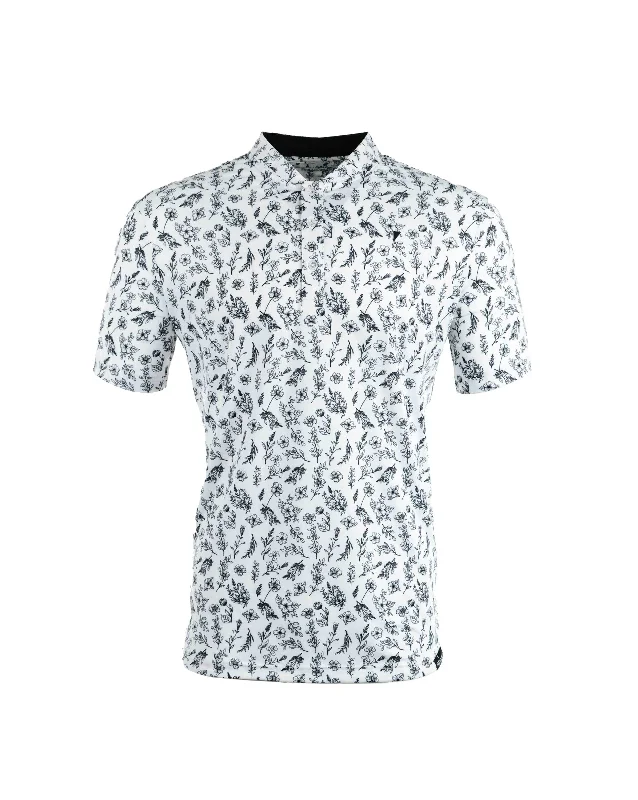 Shop the best clothing sales of the year!  Black Floral Blade Polo