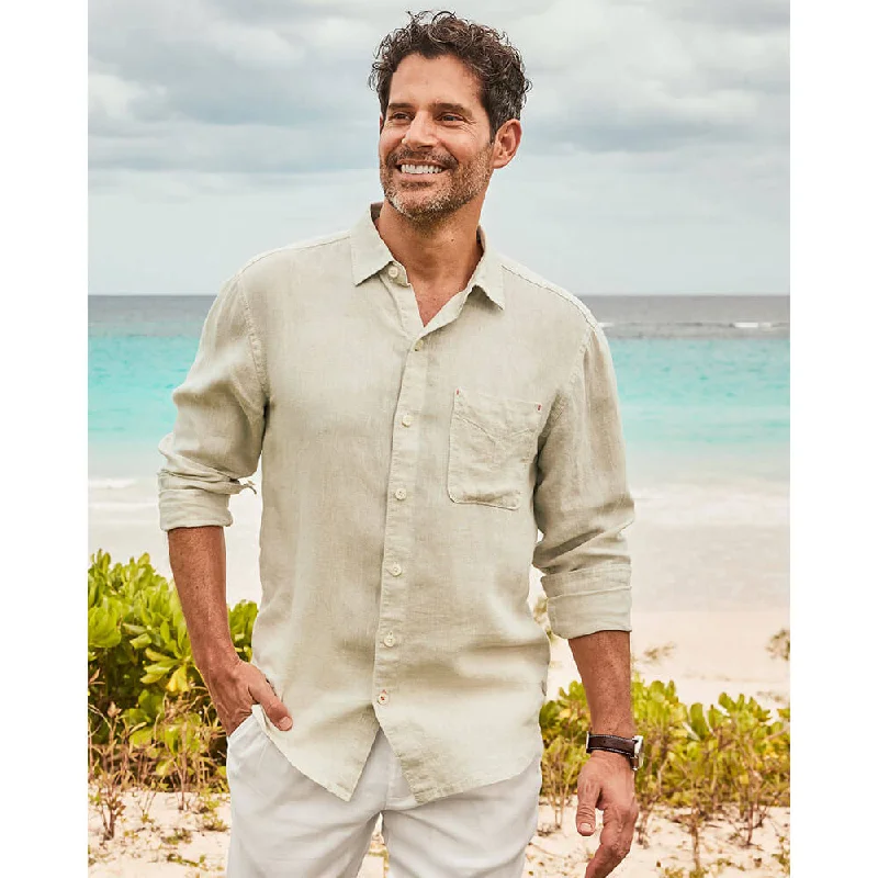Flash sale alert! Shop fashion-forward clothing at discounted prices.  Tommy Bahama Sea Glass Breezer Linen Long Sleeve Shirt - Natural*