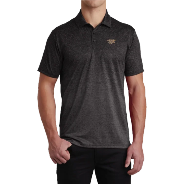 Shop now for the latest fashion trends and enjoy special promotions!  Trident Iron Gray/Black Ombre Heather Performance Polo