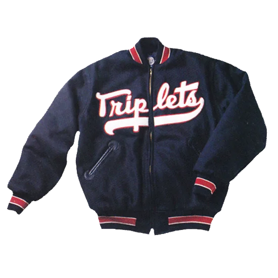 Last chance! Men’s clothing at unbeatable prices.  Binghamton Triplets 1963 Authentic Jacket