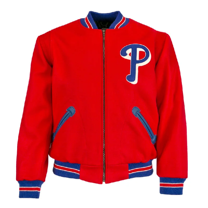 End-of-season sale – men’s clothing essentials up to 60% off!  Philadelphia Phillies 1949 Authentic Jacket
