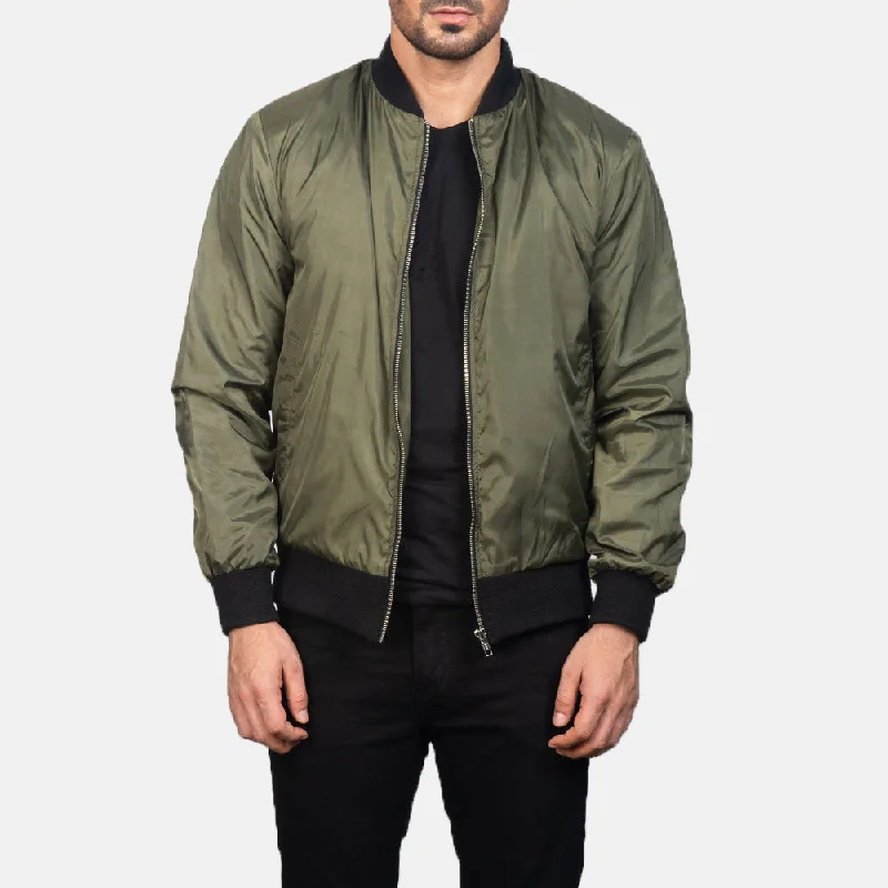 Shop now for fresh styles at discounted prices.  Zack Green Bomber Jacket