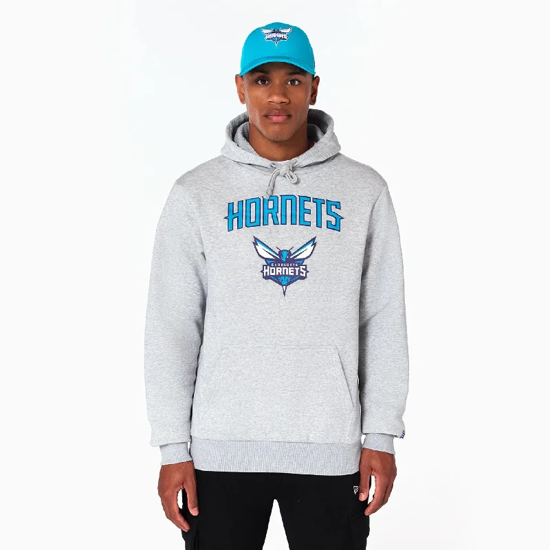 Seasonal sale  Charlotte Hornets NBA Grey Pullover Hoodie