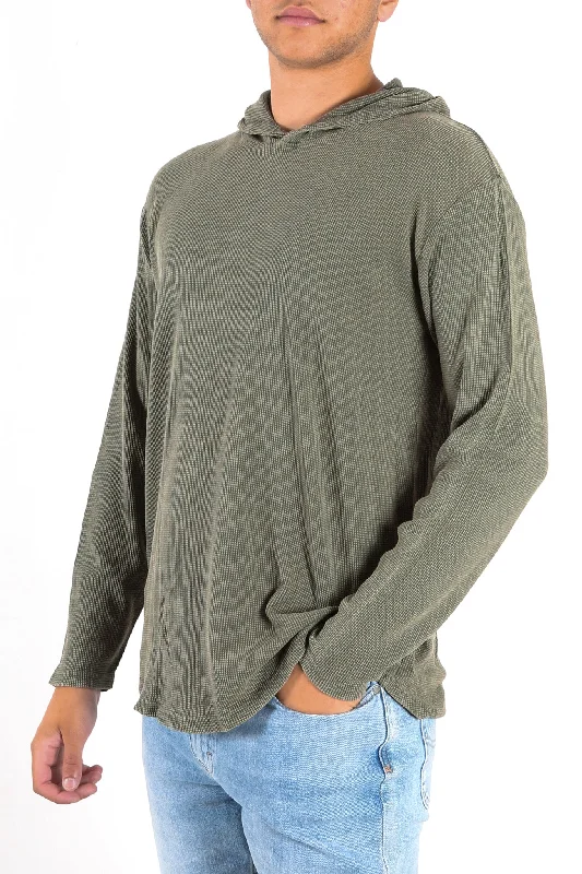 Shop the essentials – men’s wardrobe must-haves on sale.  Hooded Waffle Long Sleeve Tee Khaki