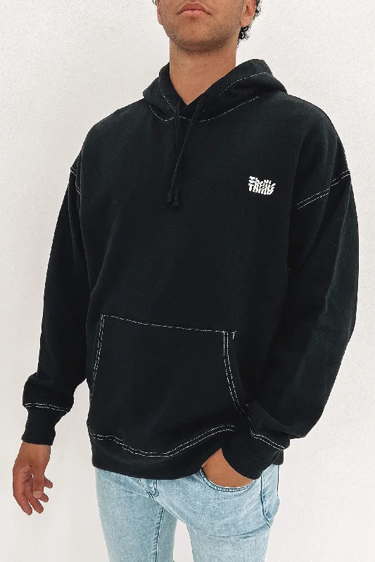 Get 20% off your first order of men’s fashion.  Infinite Thrills Slouch Pull On Hood Washed Black
