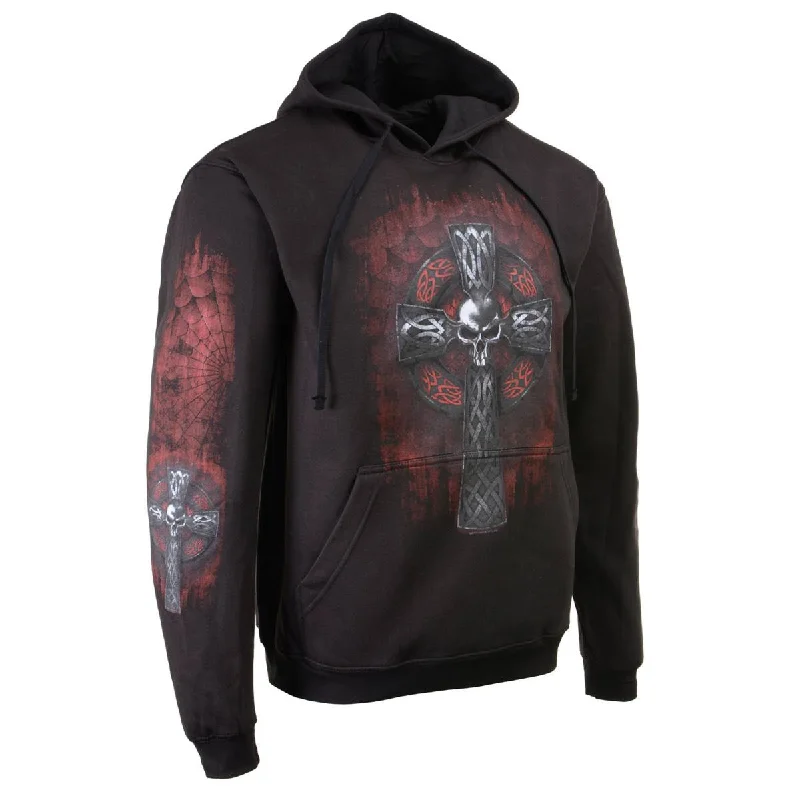 Don’t wait – Shop now for limited-time discounts on trendy clothing.  Milwaukee Leather MPMH118000 Men’s ‘Celtic Cross Pocket’ Black Hoodie